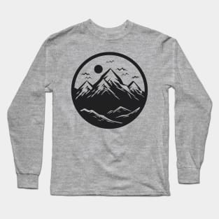 Mountain circle logo Long Sleeve T-Shirt